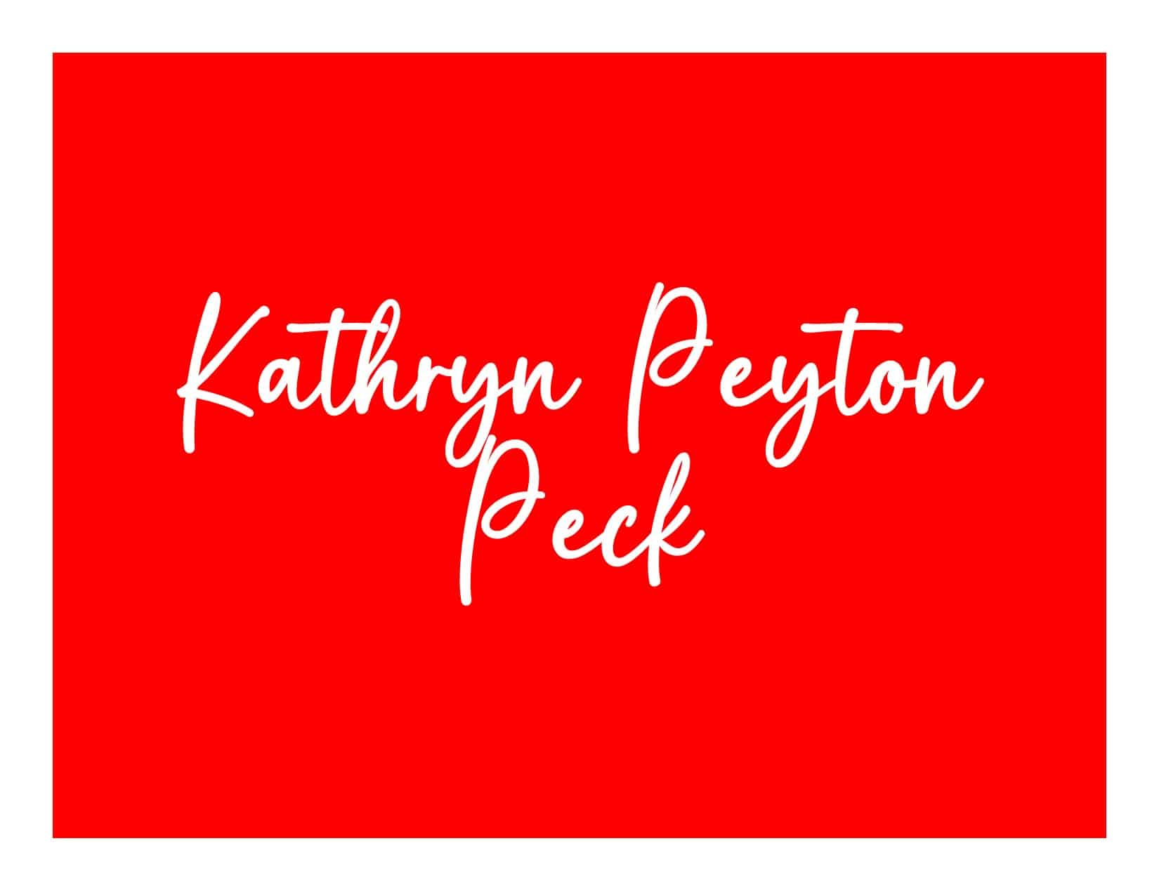 Kathryn Peyton Peck