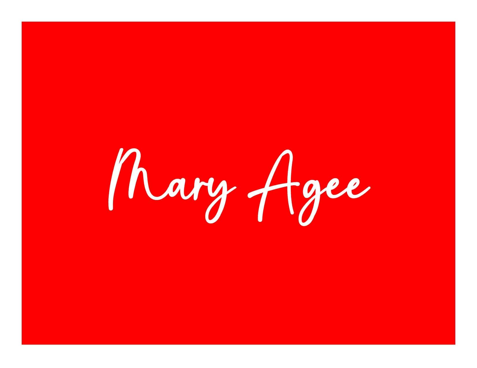 Mary Agee